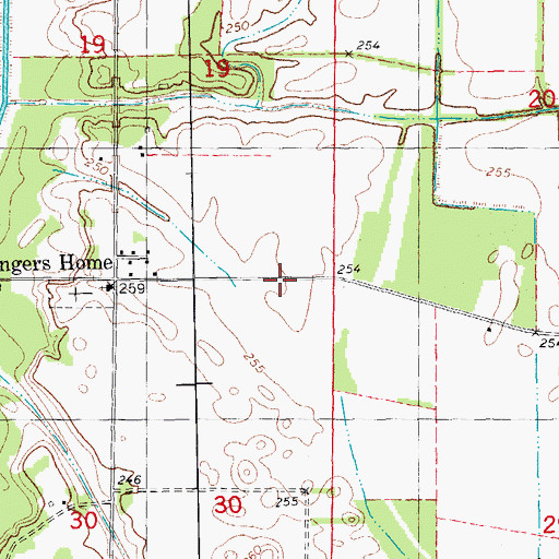 Topographic Map of Broom (historical), AR