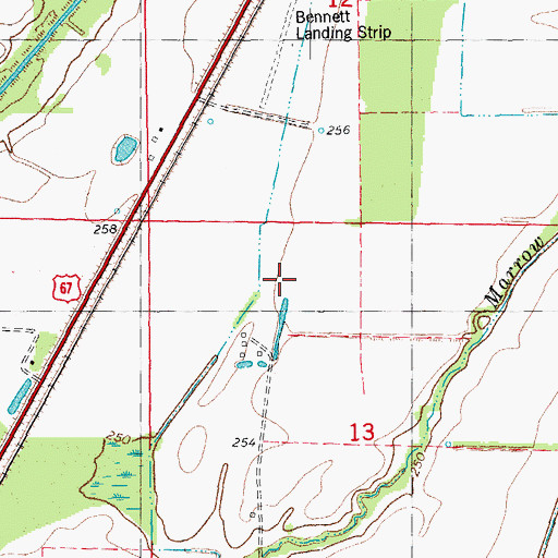 Topographic Map of Williams School (historical), AR