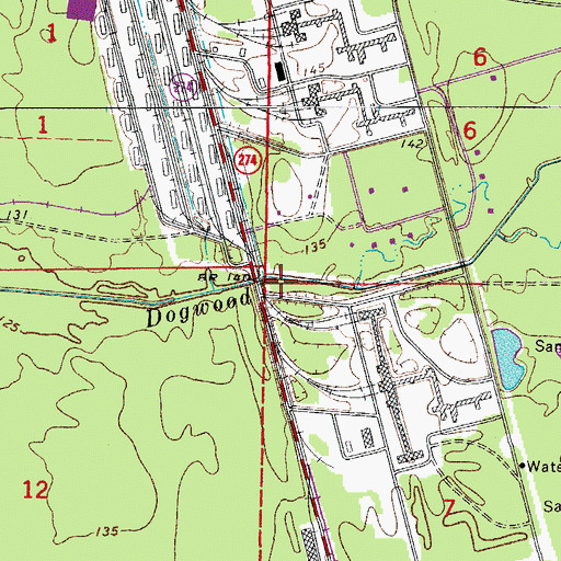 Topographic Map of Harbour (historical), AR