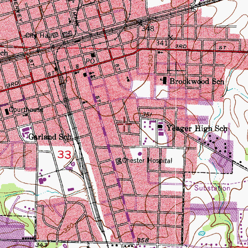 Topographic Map of Lonoke Baptist Church, AR
