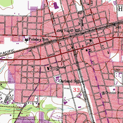 Topographic Map of Unity Baptist Church, AR