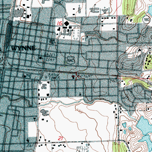 Topographic Map of Apostolic Holiness Church (historical), AR