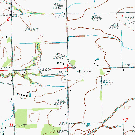 Topographic Map of Smith Chapel, AR