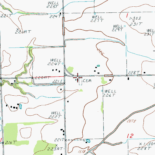 Topographic Map of Smith Chapel School (historical), AR