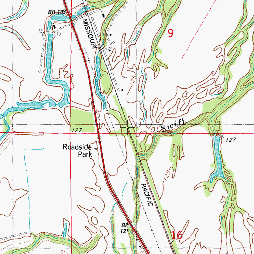 Topographic Map of Kaplin (historical), AR