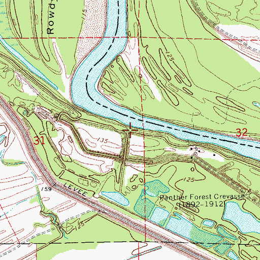 Topographic Map of Panther Forest Revetment, AR