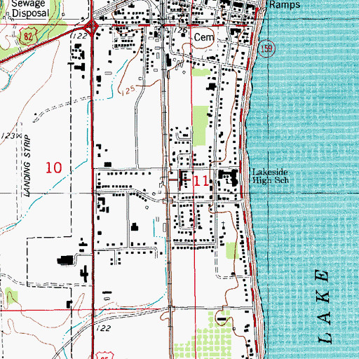 Topographic Map of Central Middle School, AR