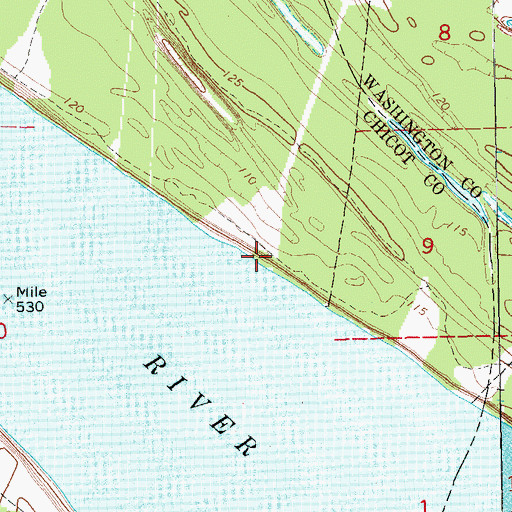 Topographic Map of Refuge Landing, AR