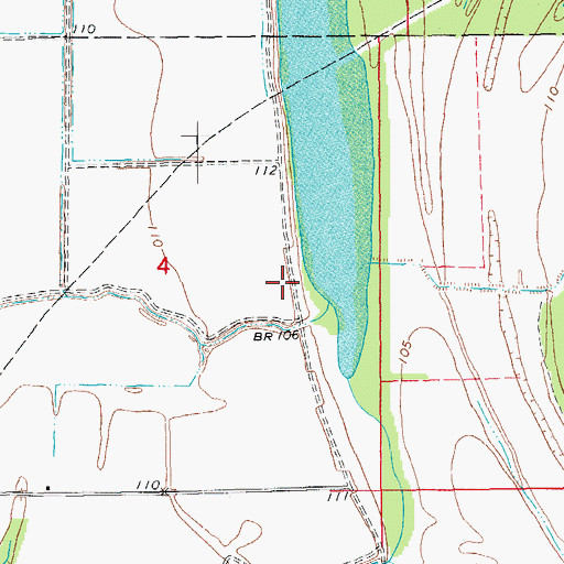 Topographic Map of Pilgrims Rest Church (historical), AR