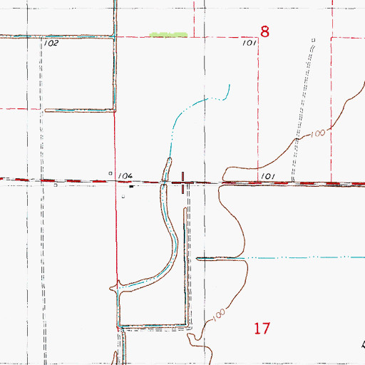 Topographic Map of Albritton (historical), AR