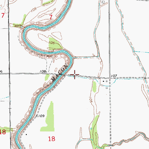 Topographic Map of Bloomfield Church (historical), AR
