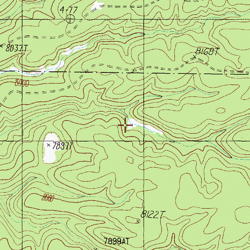 Topographic Map of Ikes Spring, AZ