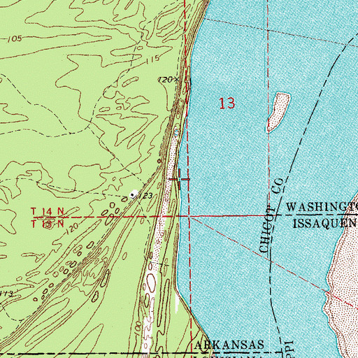 Topographic Map of Sterling Landing, AR