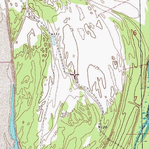 Topographic Map of Cracraft Towhead, AR
