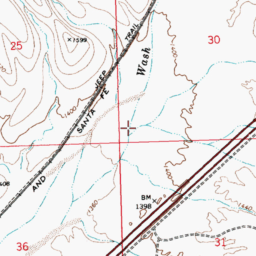 Topographic Map of Illavar Wash, AZ