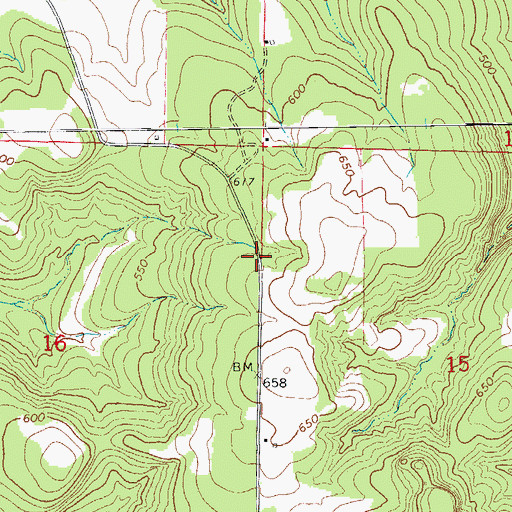 Topographic Map of Adelaide (historical), AR