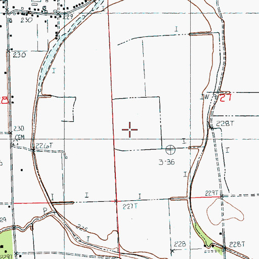 Topographic Map of Jacksons Island, AR