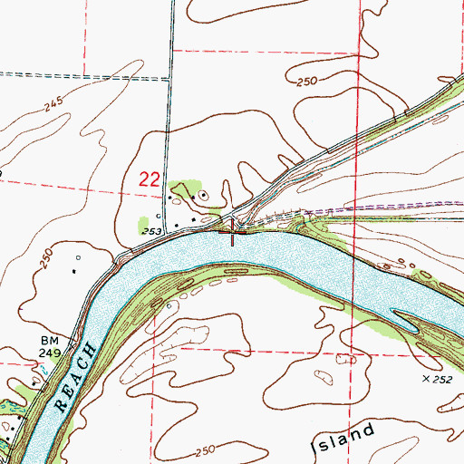 Topographic Map of Stiegers Eddy, AR