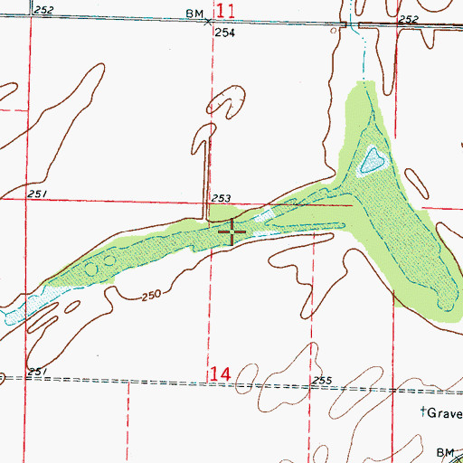 Topographic Map of West Bayou, AR