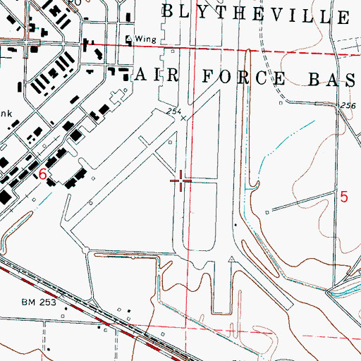 Topographic Map of New Hope Church (historical), AR