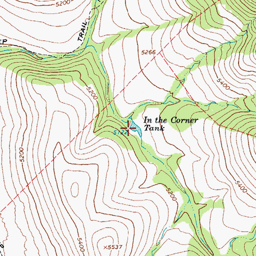 Topographic Map of In the Corner Tank, AZ