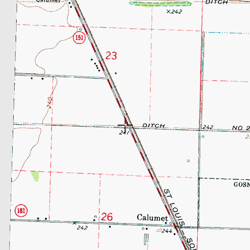 Topographic Map of Paepcke (historical), AR