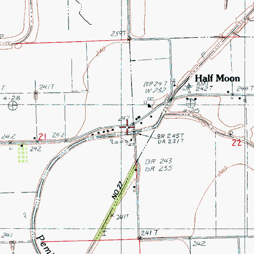 Topographic Map of Rainey Colony School (historical), AR