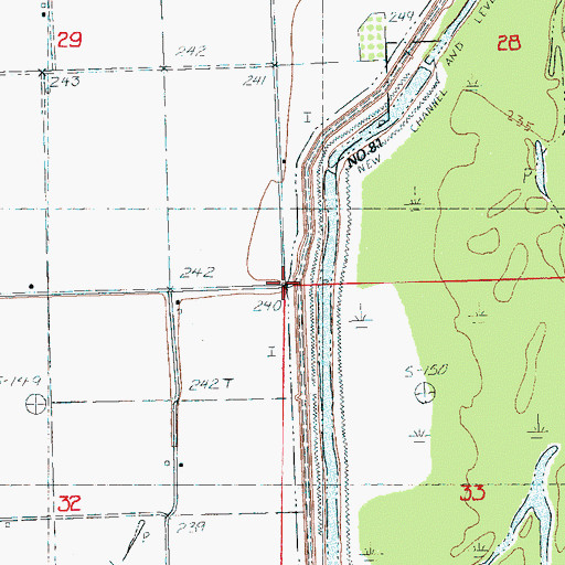 Topographic Map of Hills Store (historical), AR