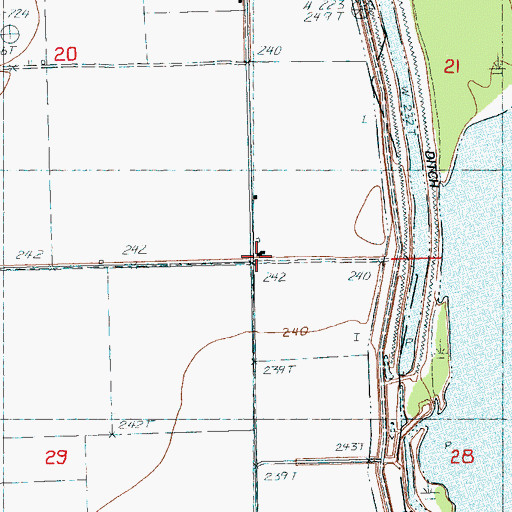 Topographic Map of New Hope Church (historical), AR
