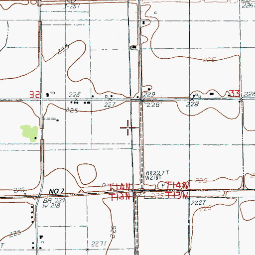 Topographic Map of Swift Point Overflow (historical), AR