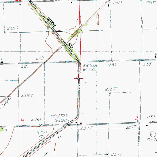 Topographic Map of Honey Cypress Swamp (historical), AR