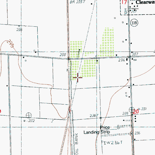Topographic Map of Springfield (historical), AR