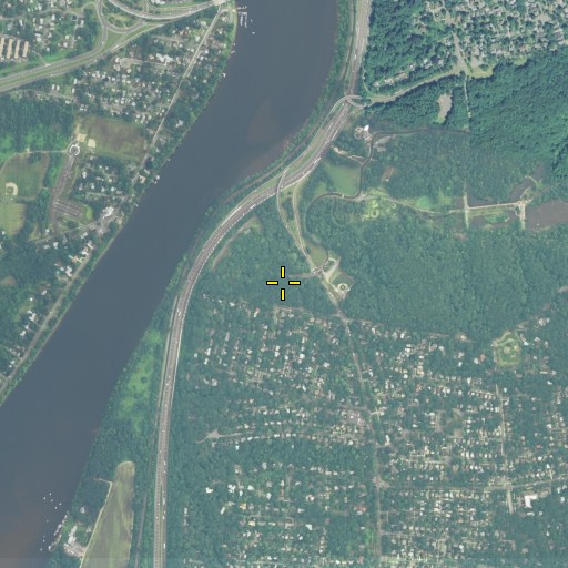 Aerial/Satellite Image of Pecousic Brook, MA