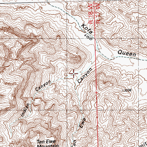 Topographic Map of Indian Canyon, AZ
