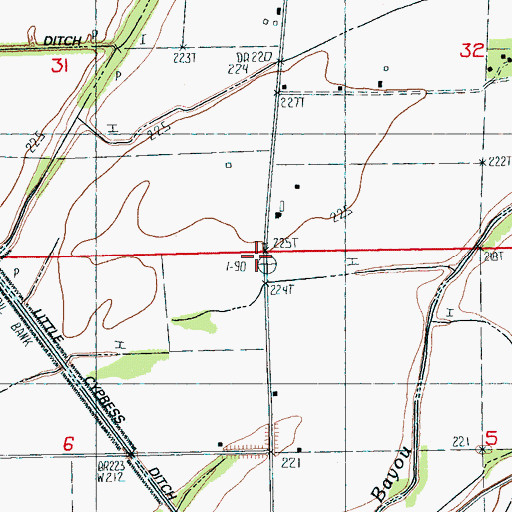 Topographic Map of Kerr School (historical), AR