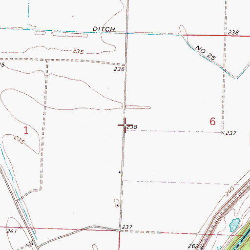 Topographic Map of Tomlinson Store (historical), AR
