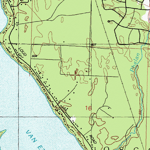 Topographic Map of Alpena State Forest, MI