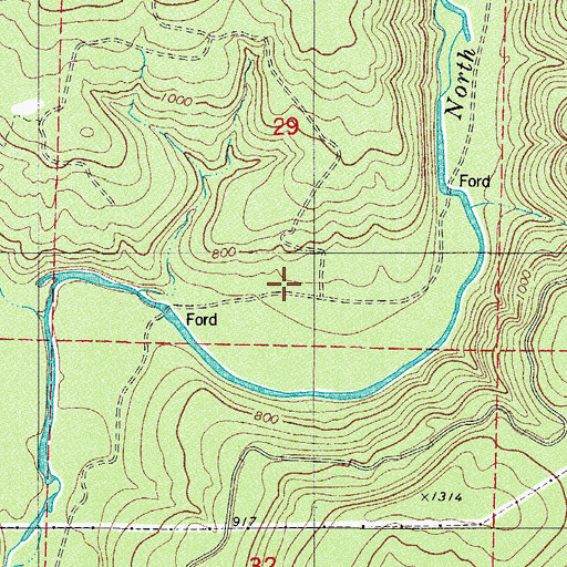 Topographic Map of Mineral Spring School (historical), AR
