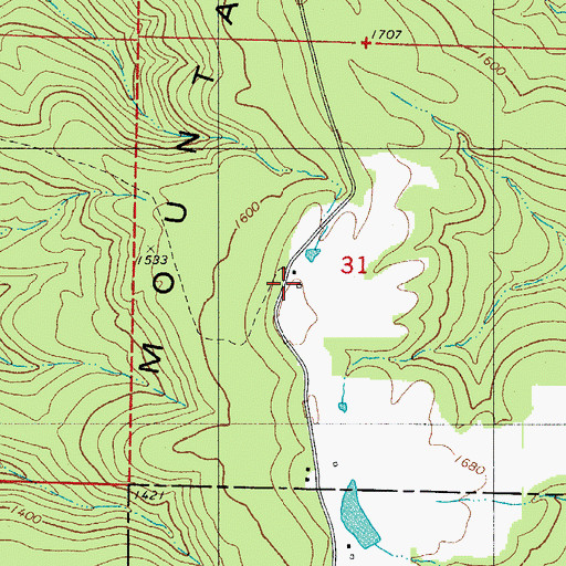 Topographic Map of Okay (historical), AR