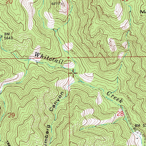 Topographic Map of Indian Creek, AZ