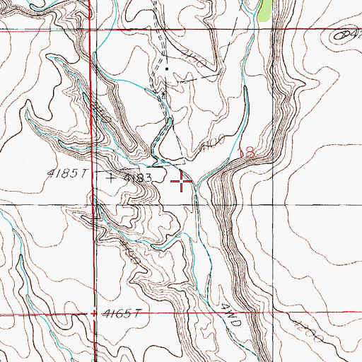 Topographic Map of Indian Creek, AZ