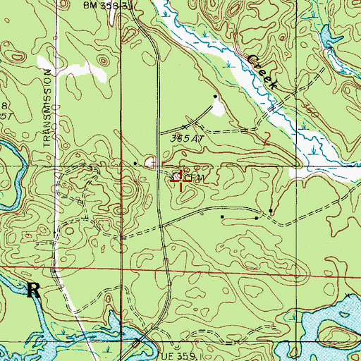 Topographic Map of Bakkala Cemetery, MI
