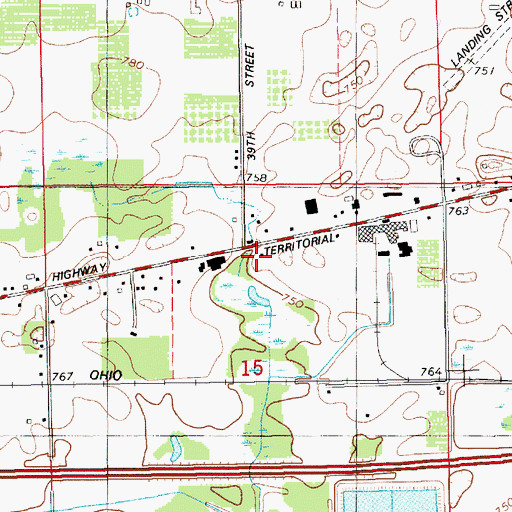 Topographic Map of Barnum School, MI