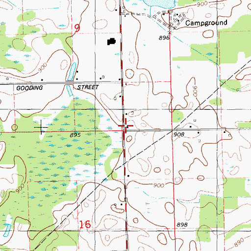 Topographic Map of Batchelor School, MI