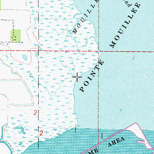 Topographic Map of Bathgate Drain, MI