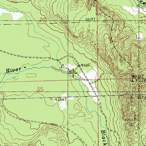 Topographic Map of Beaver Dam Club, MI