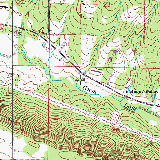 Topographic Map of Steep Hollow, AR