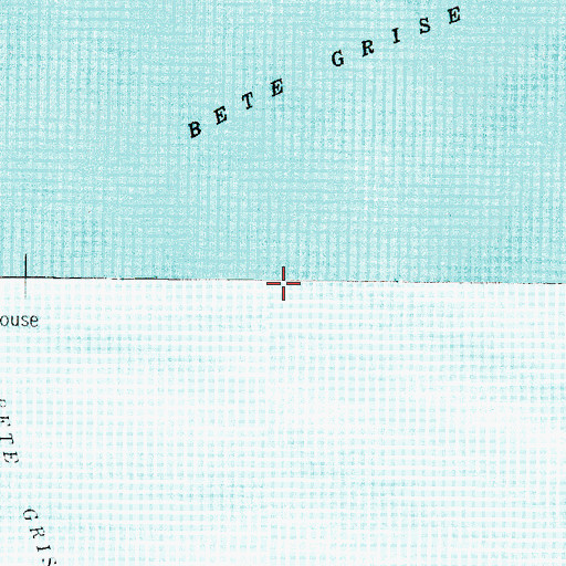 Topographic Map of Bete Grise Bay, MI