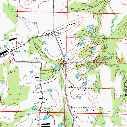 Topographic Map of Bethany Church (historical), AR