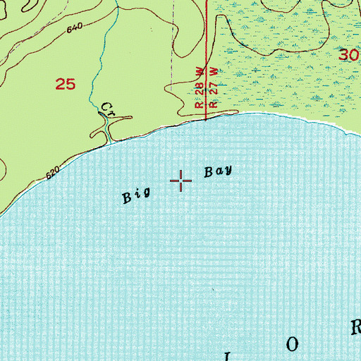 Topographic Map of Big Bay, MI
